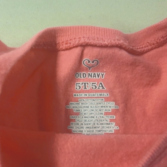 Old Navy 5T  Long-Sleeve Pink Shirt with Sugar Plum Daydreams - Picture 2 of 6